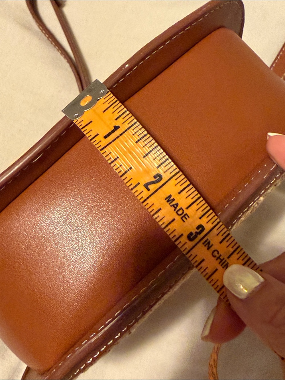 MNG - Mango Woven Straw Crossbody Bag with Brown Leather Details - Picture 14 of 14